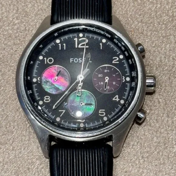 Fossil | Accessories | Black Multifunction Fossil Watch With 